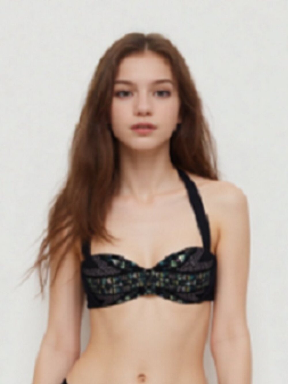 Uniola, Unity Floral Halterneck Bikini Top by Ted Baker
